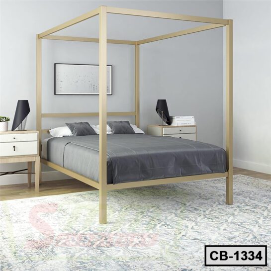 Simple Design Steel Canopy Bed Frame