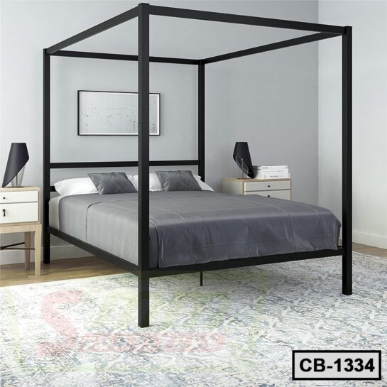 Simple Design Steel Canopy Bed Frame