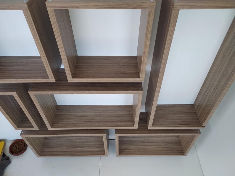 Floating Bookshelves Set – Wall-Mounted Bookcase